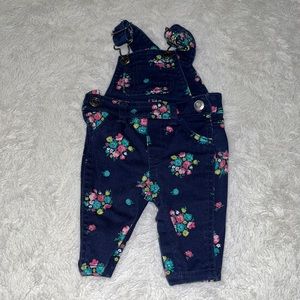 Carters floral overalls